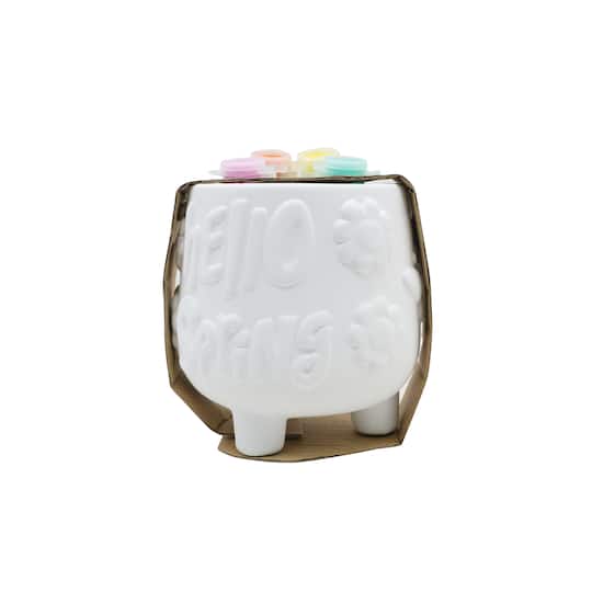 Hello Spring Ceramic Planter Kit by Creatology™